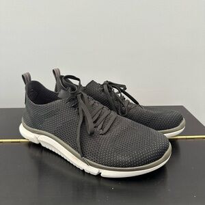 Clarks Trigenic Run Trainers Shoes Men Lace Up Knit Black 10.5